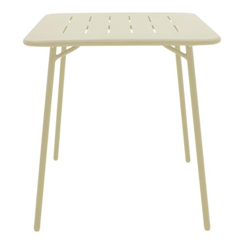 Τραπεζαρία Moraja Deraby pakoworld σετ 3τεμ κρεμ μέταλλο 70x70x73εκ