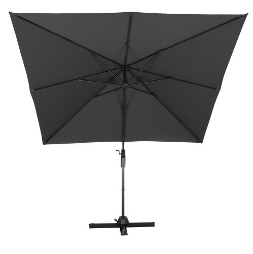 ΟΜΠΡΕΛΑ ΠΙΣΙΝΑΣ JAVANTE HM6623.01 ΓΚΡΙ ΑΛΟΥΜΙΝΙΟ & ΣΚΙΑΣΤΡΟ 2.7x2.7x2.7Yμ