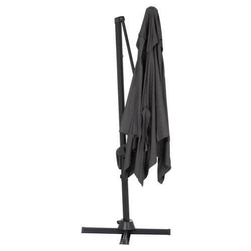 ΟΜΠΡΕΛΑ ΠΙΣΙΝΑΣ JAVANTE HM6623.01 ΓΚΡΙ ΑΛΟΥΜΙΝΙΟ & ΣΚΙΑΣΤΡΟ 2.7x2.7x2.7Yμ