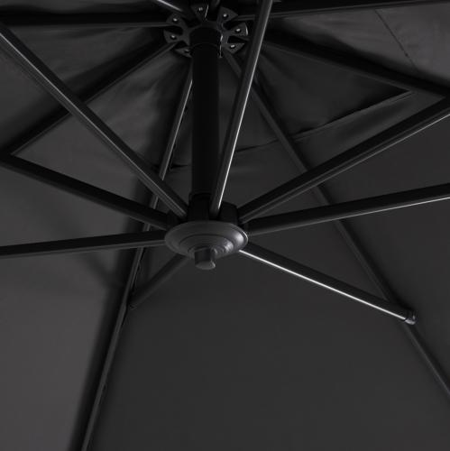 ΟΜΠΡΕΛΑ ΠΙΣΙΝΑΣ JAVANTE HM6623.01 ΓΚΡΙ ΑΛΟΥΜΙΝΙΟ & ΣΚΙΑΣΤΡΟ 2.7x2.7x2.7Yμ