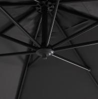 ΟΜΠΡΕΛΑ ΠΙΣΙΝΑΣ JAVANTE HM6623.01 ΓΚΡΙ ΑΛΟΥΜΙΝΙΟ & ΣΚΙΑΣΤΡΟ 2.7x2.7x2.7Yμ