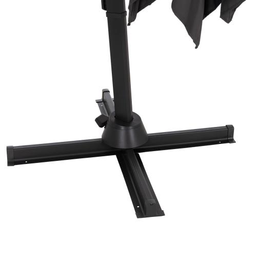 ΟΜΠΡΕΛΑ ΠΙΣΙΝΑΣ JAVANTE HM6623.01 ΓΚΡΙ ΑΛΟΥΜΙΝΙΟ & ΣΚΙΑΣΤΡΟ 2.7x2.7x2.7Yμ