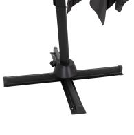 ΟΜΠΡΕΛΑ ΠΙΣΙΝΑΣ JAVANTE HM6623.01 ΓΚΡΙ ΑΛΟΥΜΙΝΙΟ & ΣΚΙΑΣΤΡΟ 2.7x2.7x2.7Yμ