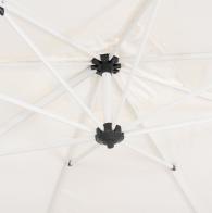 ΟΜΠΡΕΛΑ ΠΙΣΙΝΑΣ JAVANTE HM6623.02 ΛΕΥΚΟ ΑΛΟΥΜΙΝΙΟ & ΣΚΙΑΣΤΡΟ 2.7x2.7x2.7Yμ