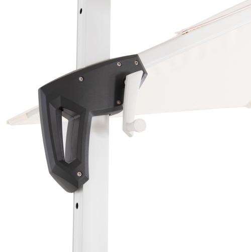 ΟΜΠΡΕΛΑ ΠΙΣΙΝΑΣ JAVANTE HM6623.02 ΛΕΥΚΟ ΑΛΟΥΜΙΝΙΟ & ΣΚΙΑΣΤΡΟ 2.7x2.7x2.7Yμ