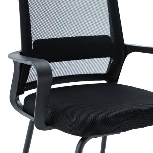 Καρέκλα επισκέπτη Palma pakoworld mesh μαύρο 46x52x94εκ