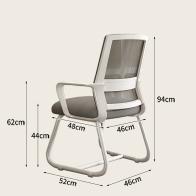Καρέκλα επισκέπτη Palma pakoworld mesh μαύρο 46x52x94εκ