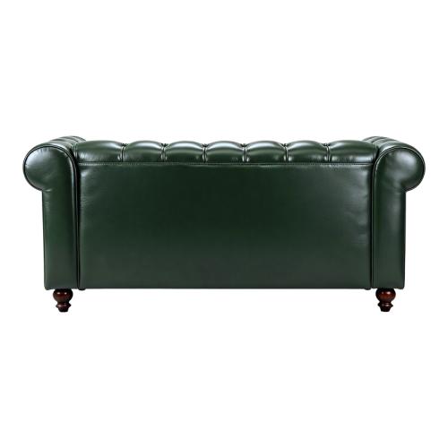 Kαναπές διθέσιος τ. Chesterfield pakoworld pu κυπαρισσί 160x84x67εκ