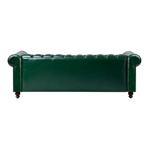 Kαναπές τριθέσιος τ. Chesterfield pakoworld pu κυπαρισσί 203x84x67εκ