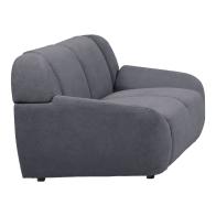 Καναπές τριθέσιος Echono pakoworld ύφασμα ανθρακί 230x88x77εκ