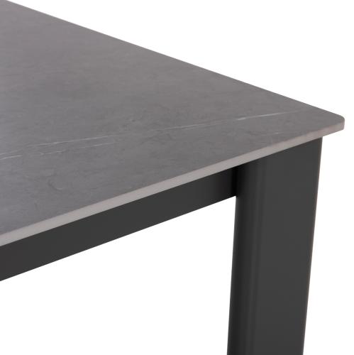 ΤΡΑΠΕΖΙ ΤΡΑΠΕΖΑΡΙΑΣ PUNDER HM6483.01 ΓΚΡΙ ΑΛΟΥΜΙΝΙΟ--SINTERED STONE TOP 220x100x76Υεκ