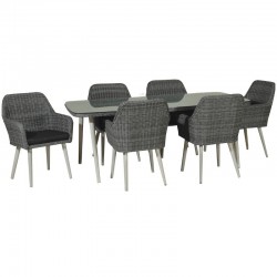 Set Rattan 200x100