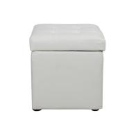 ΣΚΑΜΠΟ ΜΕ ΑΠΟΘΗΚΕΥΤΙΚΟ ΧΩΡΟ PU ΛΕΥΚΟ CUBE HM224.02 36,5x36,5x36Υεκ.