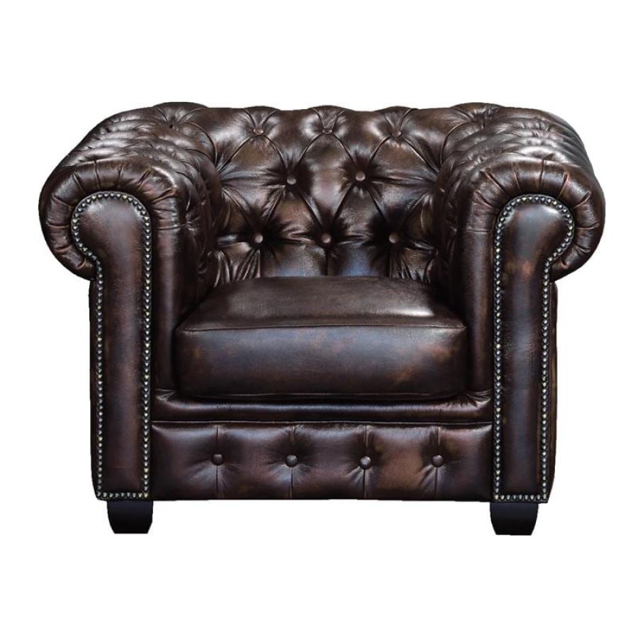 CHESTERFIELD 689 Πολυθρόνα Σαλονιού - Καθιστικού, Δέρμα, Απόχρωση Καφέ CHESTERFIELD 689 Πολυθρόνα Σαλονιού - Καθιστικού, Δέρμα, Απόχρωση Καφέ