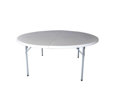 BLOW-R Τραπέζι Συνεδρίου - Catering Πτυσσόμενο, Μέταλλο Βαφή Γκρι, HDPE Άσπρο
