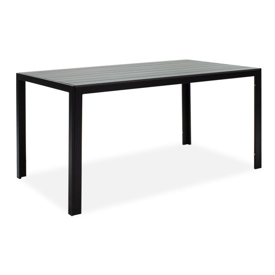 Τραπέζι Nares pakoworld αλουμίνιο μαύρο-polywood ανθρακί 140x80x72.5εκ Τραπέζι Nares pakoworld αλουμίνιο μαύρο-polywood ανθρακί 140x80x72.5εκ