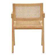 Πολυθρόνα Kalen pakoworld φυσικό rubberwood 52x59x79εκ