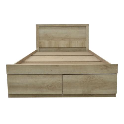 Κρεβάτι μονό Olympus pakoworld με συρτάρι castillo-oak 100x200εκ