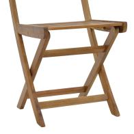 Καρέκλα Fatel pakoworld πτυσσόμενη ξύλο ακακίας φυσικό 40x53x82εκ