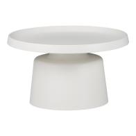 Τραπέζια σαλονιού Ginoze Inart σετ 2τεμ μέταλλο σε λευκή απόχρωση