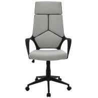 ΚΑΡΕΚΛΑ ΓΡΑΦΕΙΟΥ ANIVIA HM1073.21 ΓΚΡΙ & ΣΚΕΛΕΤΟ ΜΑΥΡΟ 64x61x127 cm